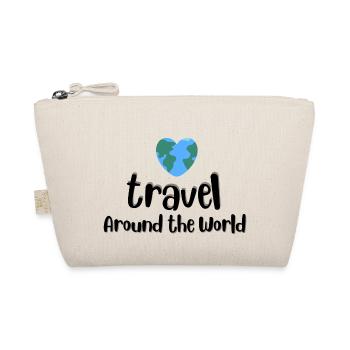 Travel Around The World - Bio-Täschchen - Natur - Vorne