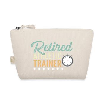 Retired Sports Coach Pensioner Gift - Organic Pouch - nature - Front