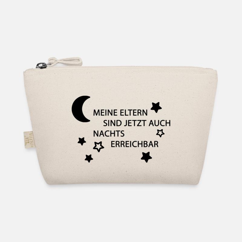 Eltern erreichbar schwarz Bio-Täschchen