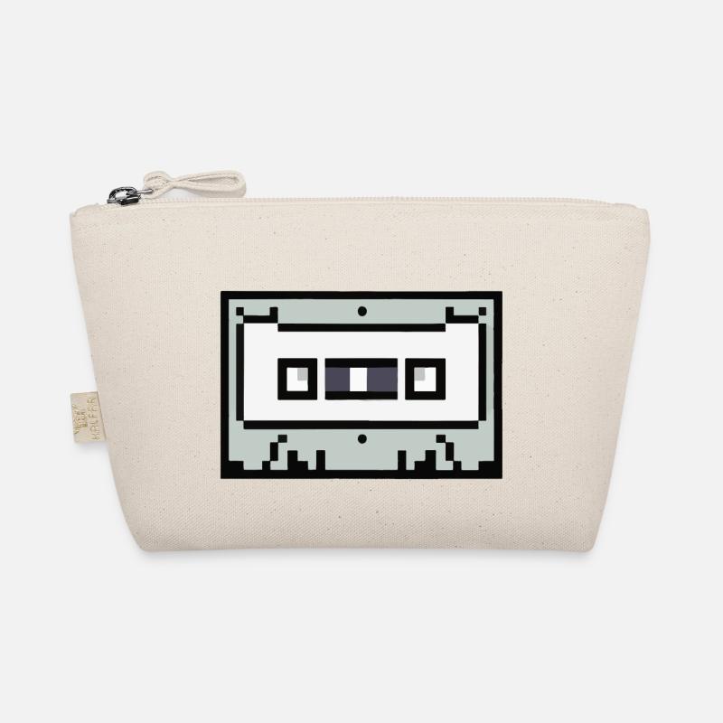 Cassette Pixelated Retro Gift Idea Organic Pouch
