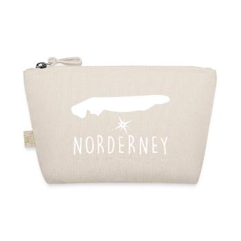 Norderney Herzschlag Nordsee Geschenk - Bio-Täschchen - Natur - Vorne