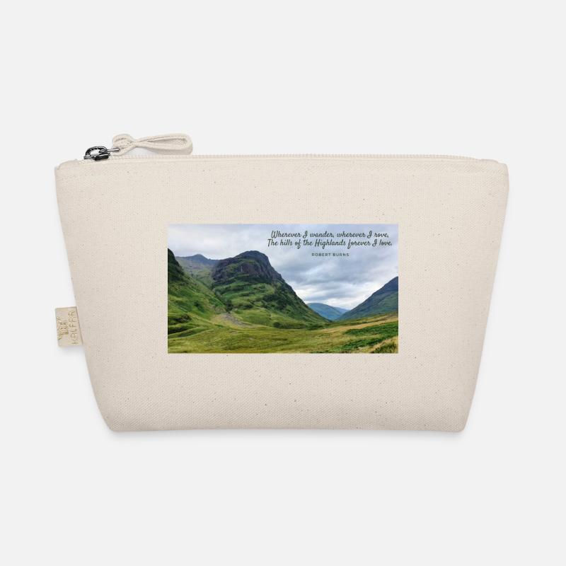 Wherever I wander wherever I rove - Highlands - Bio-Täschchen - Natur