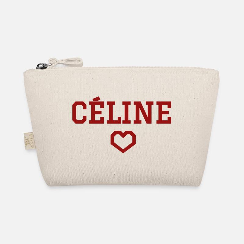 Celine heart Organic Pouch