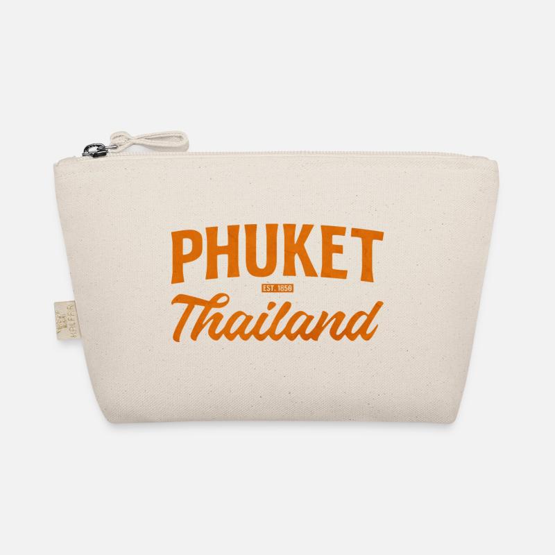 Phuket Thailand Textur Orange Bio-Täschchen