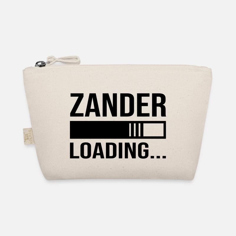 Zander loading... Anglergeschenk, Angeln - Bio-Täschchen - Natur