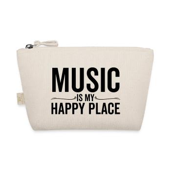 La musique est mon endroit heureux - Trousse biologique - nature - Devant