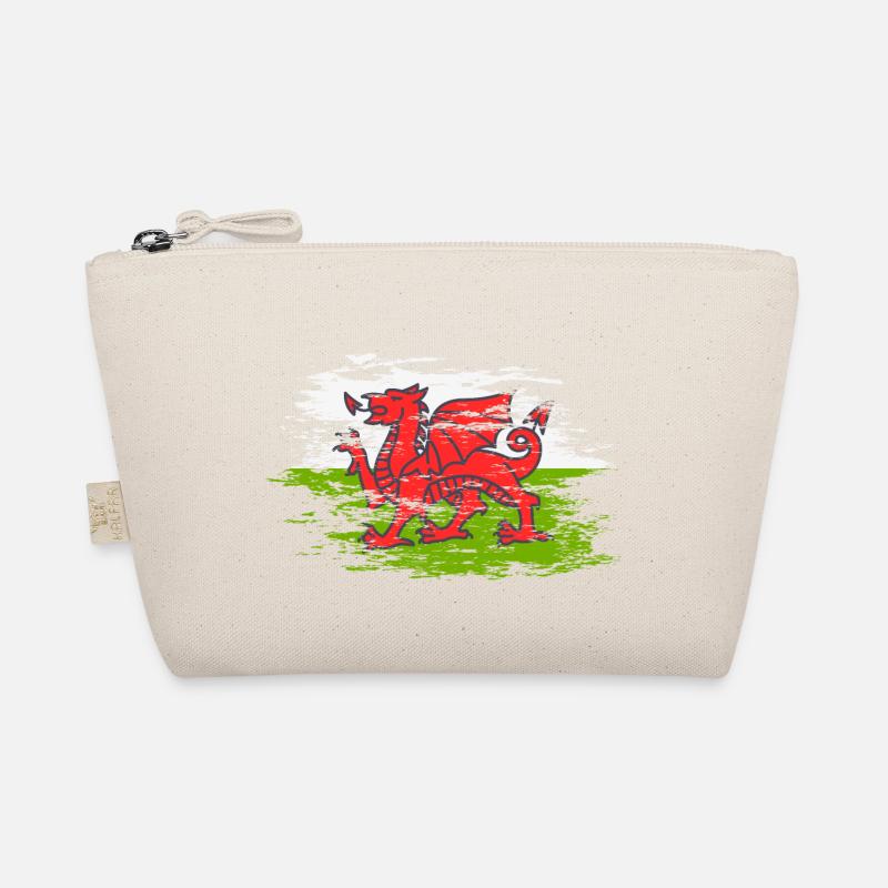 Wales Flagge used - Bio-Täschchen - Natur