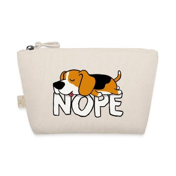 Nope! Beagle - Organic Pouch - nature - Front