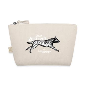 Better striped than small-minded - white - Organic Pouch - nature - Front