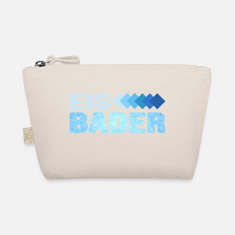 Eisbaden Winterschwimmer Eiswasser Kneipp Eisbaden - Bio-Täschchen - Natur