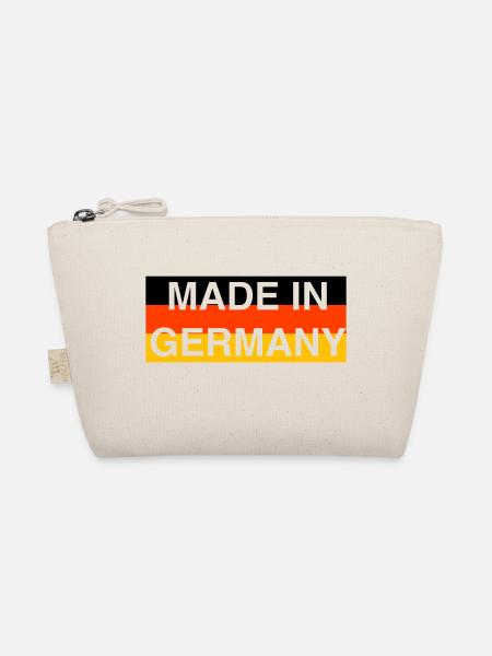 Cooles „Made in Germany“ Design für sie und ihn - Bio-Täschchen - Natur - Vorne
