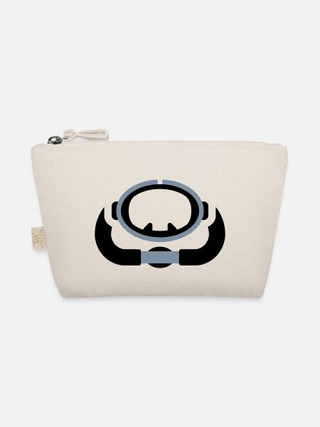 Logo rétro de plongée sous-marine - Trousse biologique - nature - Devant