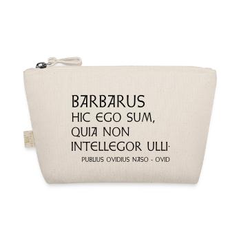 Ovid Zitat "Barbarus" - Bio-Täschchen - Natur - Vorne
