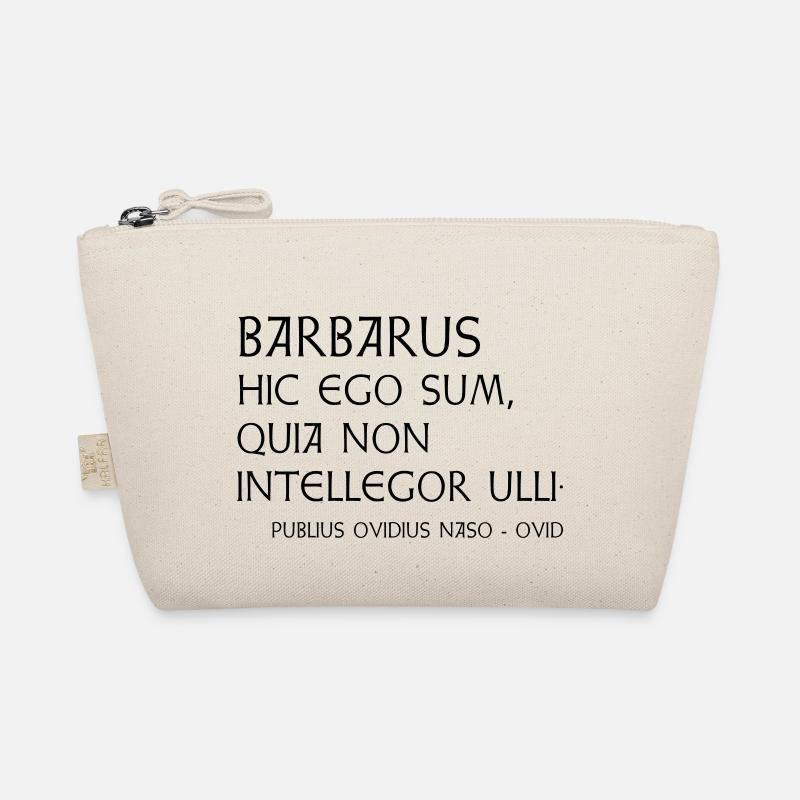 Citation d’Ovide « Barbarus » - Trousse biologique - nature