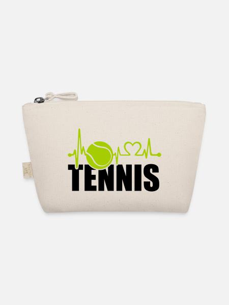 tennis love - Bio-Täschchen - Natur