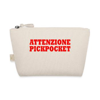 attenzione pickpocket - Organic Pouch - nature - Front