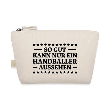 Handball Spruch Sport Lustiges Handballer Geschenk - Bio-Täschchen - Natur - Vorne