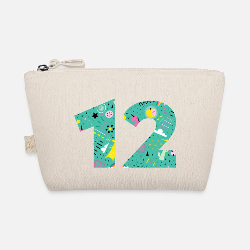 Personalized 12 Birthday Number Organic Pouch