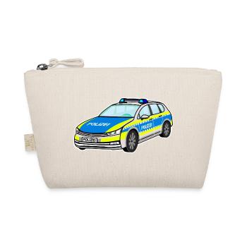 German Police Car, Police Car, Patrol Car - Organic Pouch - nature - Front