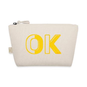 OK OK lettres de grille rétro O.K. 70s vintage - Trousse biologique - nature - Devant