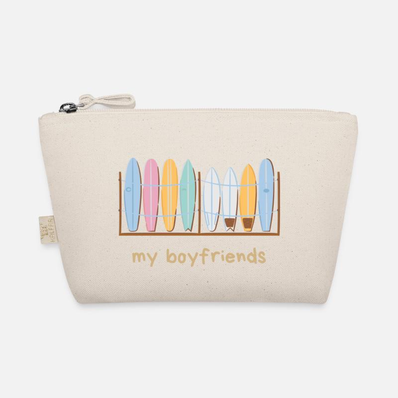 My Surfboard Boyfriends - Bio-Täschchen - Natur