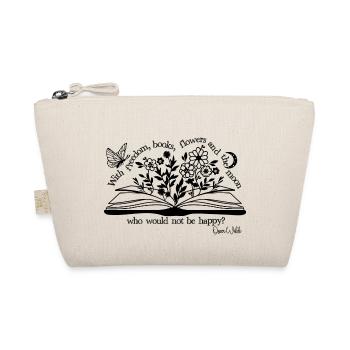 Oscar Wilde's Freedom&Books quote design - Organic Pouch - nature - Front