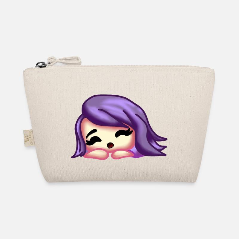 sleeping chibi girl Organic Pouch