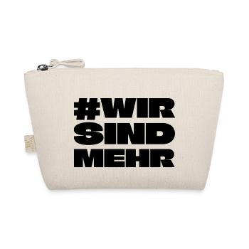 Wir sind mehr #wirsindmehr - gegen rechts, afd - Bio-Täschchen - Natur - Vorne