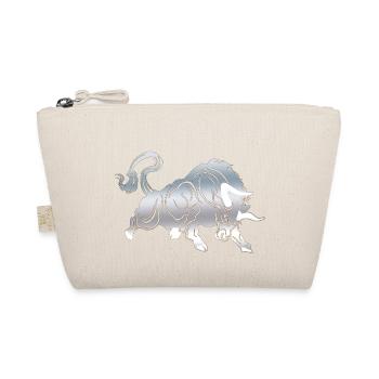 Bull Bull Head Head Logo Steak Beast Gym Horn - Organic Pouch - nature - Front