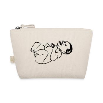 Newborn Baby Transparent Shadow Illustration - Organic Pouch - nature - Front