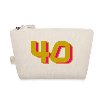 40. 40 ANS. 40e ANNIVERSAIRE. ANNIVERSAIRE 40 ANS. - Trousse biologique - nature - Devant