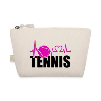 tennis love - Bio-Täschchen - Natur - Vorne