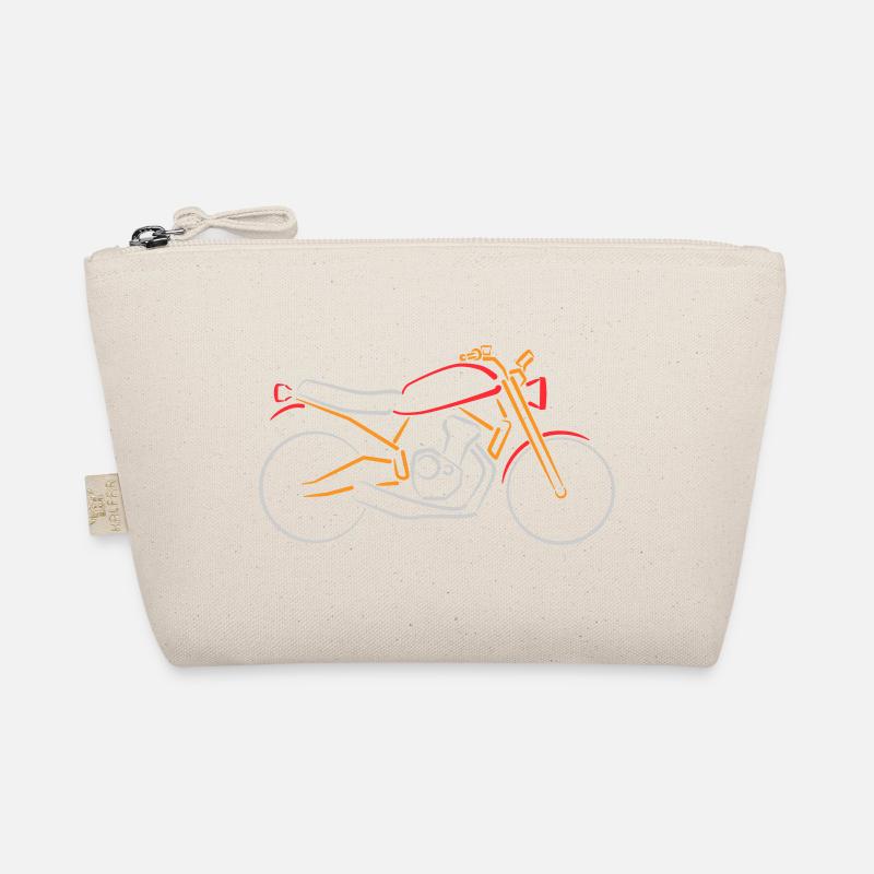 Moto Classique Bike Contours Multicolore Trousse biologique