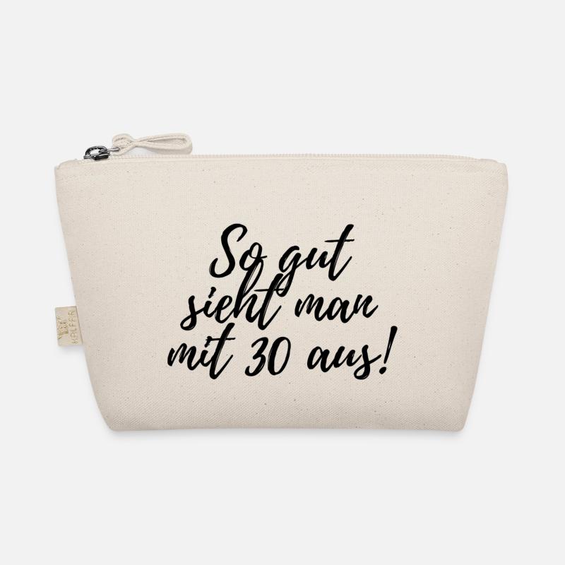 30. Geburtstag - Bio-Täschchen - Natur