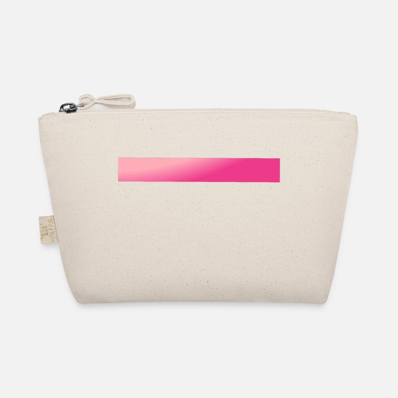 Pink Gradient Bars Organic Pouch