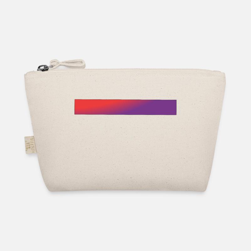 Red & Purple Gradient Bars Organic Pouch