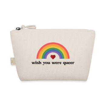 LGBTQ Pride Month - Wish You Were Queer - Organic Pouch - nature - Front