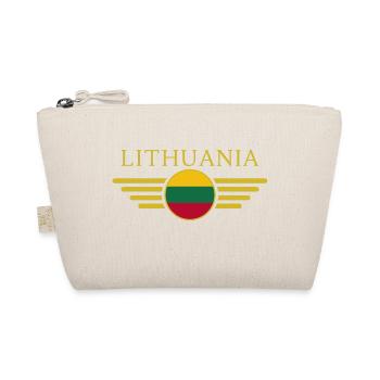 Ich liebe Litauen, Eleganz Stil Design T-Shirt - Bio-Täschchen - Natur - Vorne