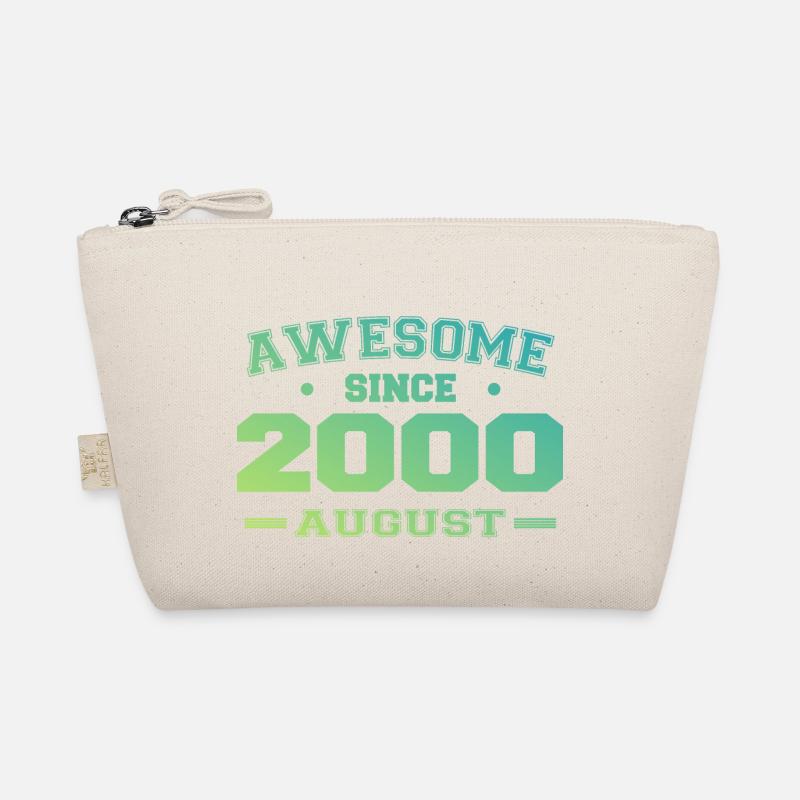 2000 August Year Birth Birthday August 2000 Organic Pouch