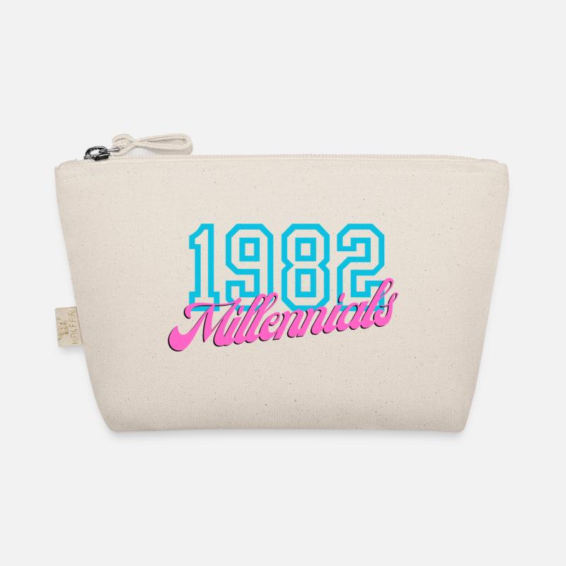 1982 Millennial Retro Numeric Design Organic Pouch