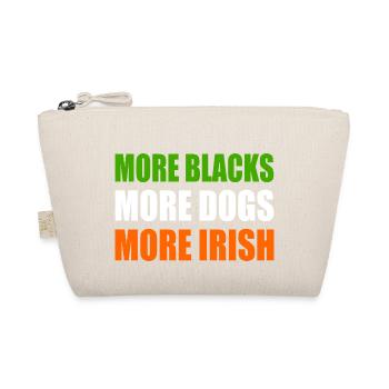 more blacks more dogs more irish - Organic Pouch - nature - Front