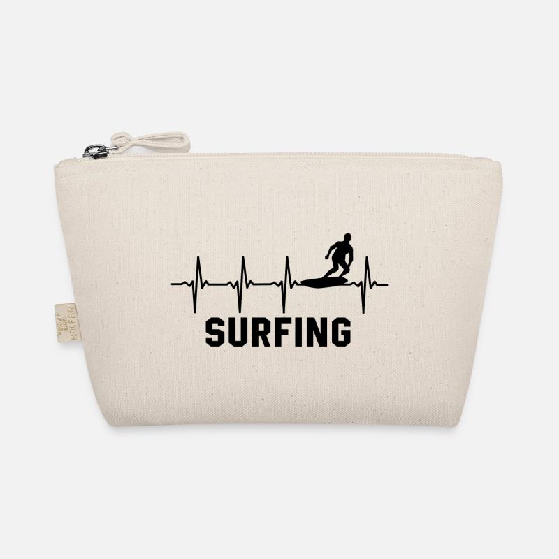 Surf Herzschlag Surfer Surfen Bio-Täschchen