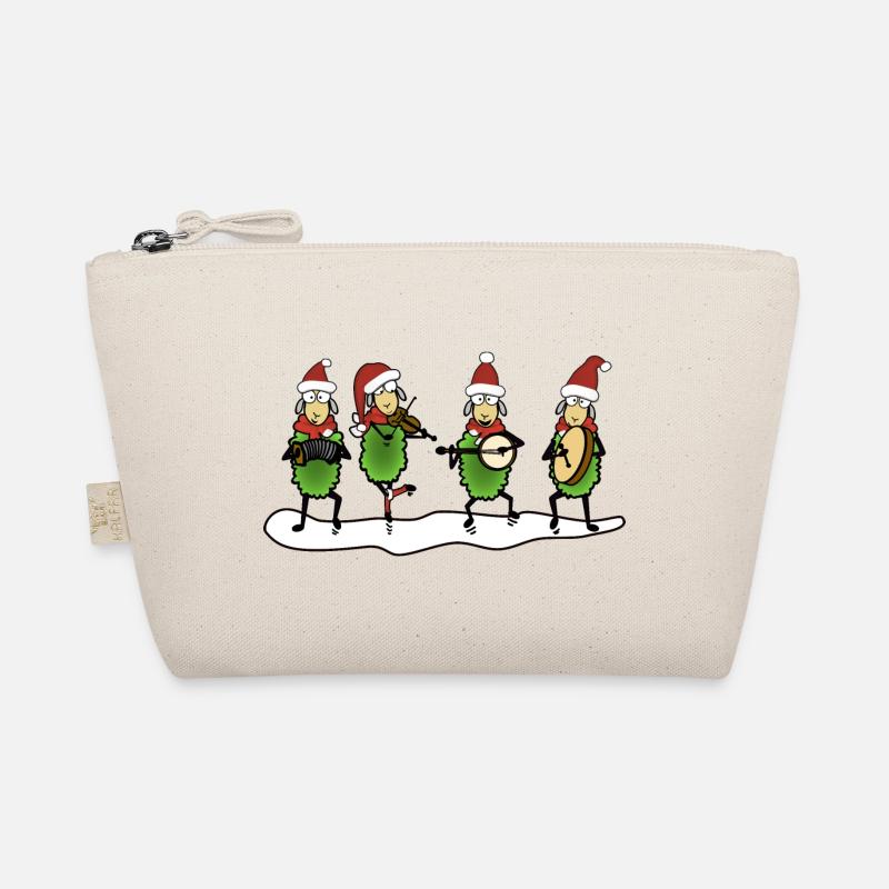 Christmas Folk Sheep Organic Pouch