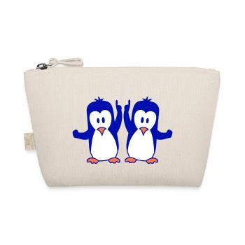 Best Penguins Friends Couple Two Party Birds Team - Organic Pouch - nature - Front
