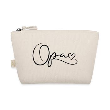 Grandpa Font with Heart - Organic Pouch - nature - Front