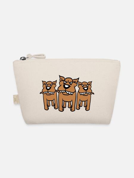 3 Nasty Dogs Team Three Friends Crew - Organic Pouch - nature - Front