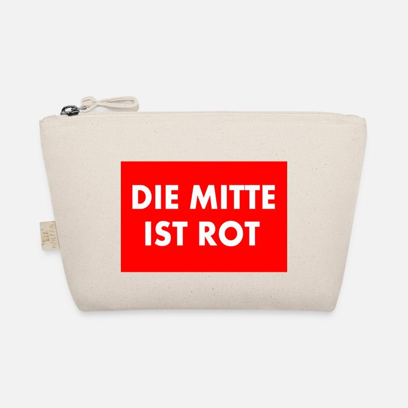 die mitte ist rot Bio-Täschchen