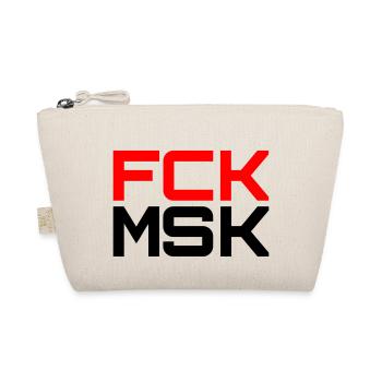 FCK MSK in Deinen WUNSCHFARBEN! - Bio-Täschchen - Natur - Vorne