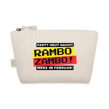 RAMBO ZAMBO! Party heute Nacht? (Bundestagswahl) - Bio-Täschchen - Natur - Vorne