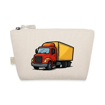 lastwagen comic - Bio-Täschchen - Natur - Vorne